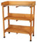 Urban Living SUNNYDAYS „Mein Garten“ UMTOPFTISCH AUS NATURHOLZ MIT 2 REGALEN 77X37XH89CM