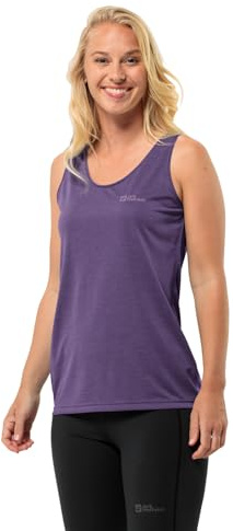 Jack Wolfskin Damen Crosstrail Tank W T-Shirt, Ultraviolet, XL EU