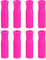sourcing map 8pcs Silicone Paille Conseils, Métal Paille Couvertures, Doux Réutilisable Pailles Conseils pour 1/3 pouce(8mm) OD Inox Acier Pailles, Rose