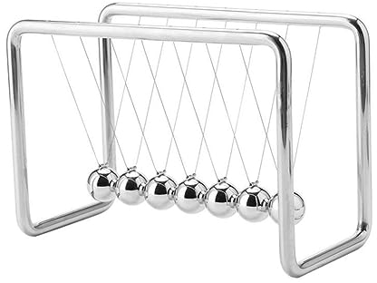UKETO Newton Penl, Hochwertig stoßpenl 7er n Newtons Spiel Groß Newton Penl, Klassisch stoßpenl, Physik ko t Soel for Schbtisch, Büro penl