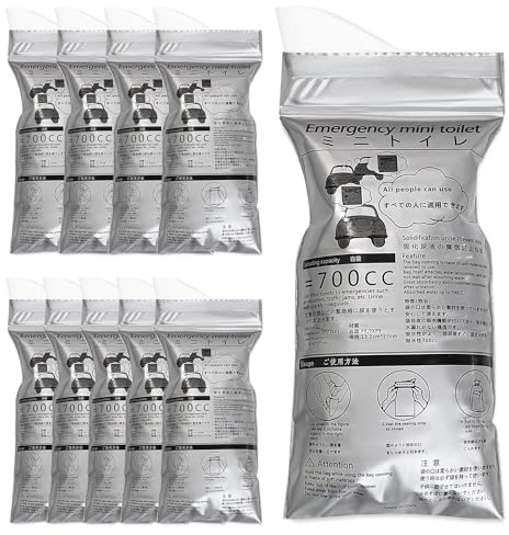 10Stück Einweg-Urinbeutel, 700 ml Notfall-Camping-Pinkeltaschen, Erbrechenstaschen für Reisen im Stau, tragbare Toilettenbeutel für Patienten, Männer, Frauen, Kinder