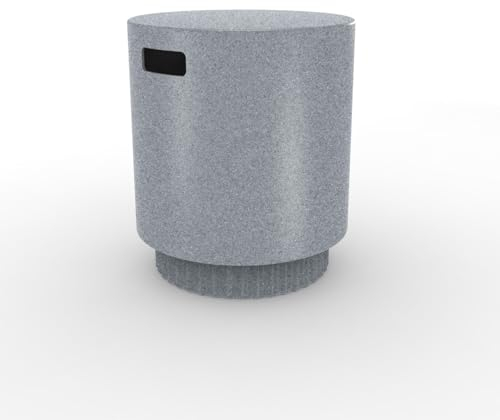 REZVANI FURNITURE STUDIO Tenjam Pooltisch für Sonnenregal, Ledge-Tisch für Wassertiefen bis 25,4 cm, Liegestuhl Beistelltisch (grauer Granit)