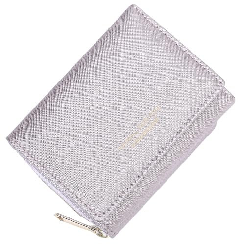 HAIWILL Mini portefeuille femme en cuir petit portefeuille femme grande capacité porte-monnaie femme petit porte-monnaie pour femme porte-monnaie pour femme plusieurs compartiments grand, X Violet 2