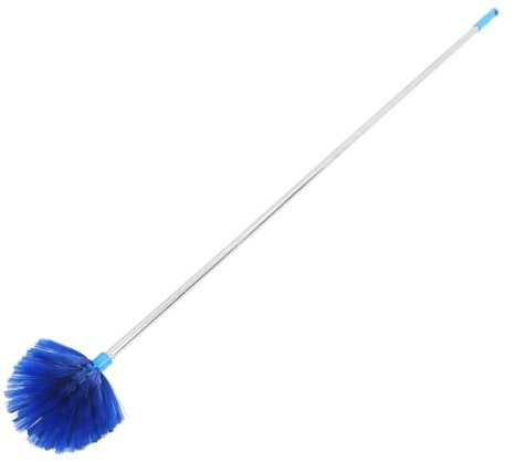 BUGUUYO Spinnwebenwedel Verlängerungsstange Edelstahl Leicht Verstellbar Innen Außen Spinnennetzbürste Mit Gelenk Für Hohe Decken Und Ventilatoren