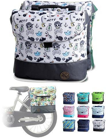 BambiniWelt by Rafael K. Gepäcktasche – Wasserabweisende Gepäckträgertasche für Kinderfahrrad 18–24 Zoll – für alle PUKY und WOOM Räder – robuste Fahrradtasche, Farbe: Modell 27 (M1)
