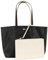 Lacoste Damen Women Shopping Bag Einkaufstasche, Noir Farine