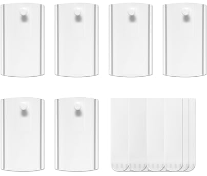 Jumbo Accroche Universelle Adhésive pour Tableaux, 6 Cintres pour Tableaux, 16 Grandes Bandes Adhésives Amovible, Crochets sans Dommages, très Résistants, Accroche Tableau sans Percer