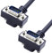 LANMINGLEL Cable VGA de 90 grados 15 pines VGA para monitor VGA a VGA 1080P VGA cable alargador para monitor proyector ordenador (macho a macho)