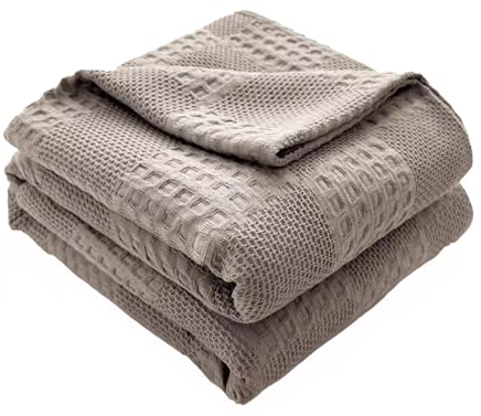 TEPPOIC Kühldecke, Sommerdecke Kühlende Decke Dünne Atmungsaktives, Klimadecke, weich und leicht für heiße Schläfer, Decken für Bett, Couch und Sofa (Light Gray,150x200cm)