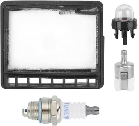 Filtro aria e carburante per motosega con pompetta primer per candela compatibile con Echo CS 300, CS 301, CS 305, CS 306, CS 345, CS 3000, CS 3450, CS340