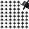 VooGenzek 50 Piezas 1 GPH Gotero Compensador de Presión, 1/4 Pulgadas Emisores de Goteo de Riego de Plástico, Goteros de Riego de Jardín, para Riego por Goteo de Césped de Jardín, 4L