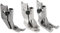 Briny River Lot de 3 pieds biche pas à pas pour machine à coudre compatibles avec Pfaff 335 145 245 545 1245 OE KP-19029 Pied presseur double orteil gauche et bout droit