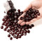 Mini Flat Glass Marbles,880g Dark Red Glass Beads for Vases, Floral Bottom Mancala Gems Pebbles Fish Tank Rocks for Table Scatter Aquarium,Vase Fillers,Home Decorative Art Craft (0.5~0.7)