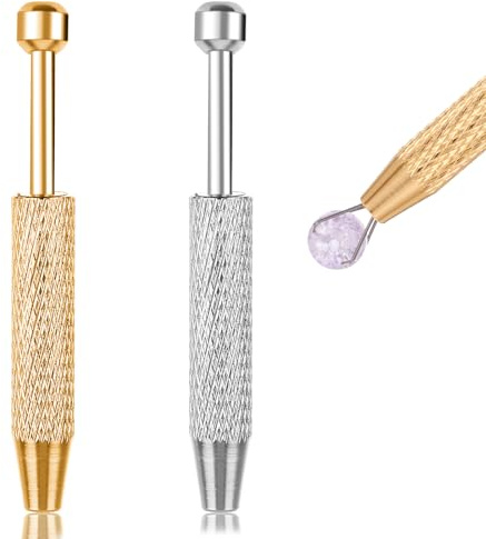 2 Stück Piercing Ball Greifer,Piercing Kugel Zange Edelstahl Piercing Kugel Aufdreher Piercing-Ball-Halter Piercingzange für Kugeln Piercingzange Schmuck Pinzette mit 4 Klauen für Schmuckherstellung