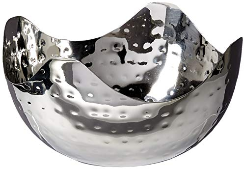 Elegance Hammered 6-Inch Stainless Steel Bowl, 6 x 6 x 3,24 Ounces,Silver