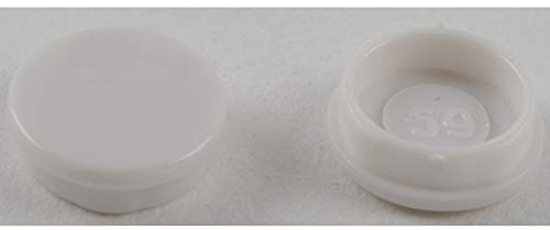 Schneider Electric Gumsco Ultimate Slimline Screw Cap Covers, White Moulded