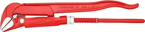 Knipex Giratubi con Ganasce a 45° Rossa, Verniciata a Polvere 320 Mm 83 20 010