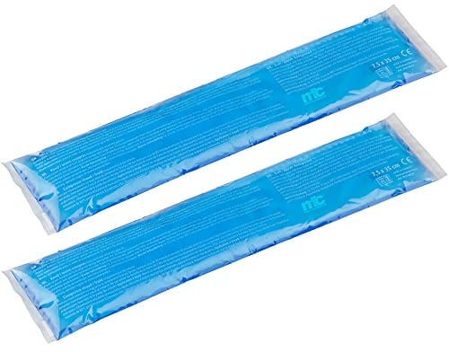 2 compresse calde a freddo, 7,5 x 35 cm, impacco in gel, cuscino refrigerante, compresse multiple, impacco termico e freddo