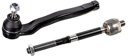 febi bilstein 37618 Spurstange mit Endstück, Mutter und Sicherungsmutter, 1 Stück