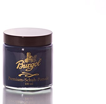 Pommade de cirage Burgol Premium pour chaussure en cuir lisse, 100 ml bleu 100 ml