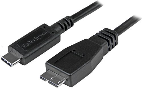 StarTech.com Câble USB-C vers Micro-B de 1 m - Cordon USB C vers Micro B - USB 3.1 - 10Gbps - M/M - Noir (USB31CUB1M)