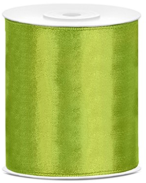 PD Tischband Satinband hellgrün, 25 Meter x 10 cm