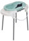 Rotho Babydesign TOP Badestation, Mit Baby Badewanne, Wannenständer, Wanneneinsatz und Ablaufschlauch, 0-12 Monate, Grün, 21042 0266 01