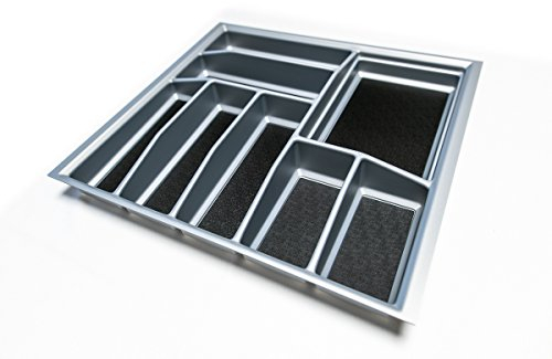 LANA solution Besteckeinsatz für 60er Schublade, 473,5 mm x 519 mm, Silber