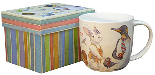 Animal Magic Cup of Coffee Bone China Mug with Gift Box