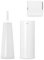 Brabantia - Set di 3 accessori per WC, bianco, taglia unica