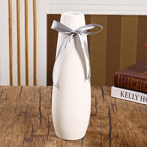 ZTIANEF Objets De Decoration Design Objets De Décoration Blanc Mignon en Céramique Créatif Contracté Vase À Fleur Pot Décor À La Maison Artisanat Chambre Décoration Artisanat Porcelaine Figurine Mar