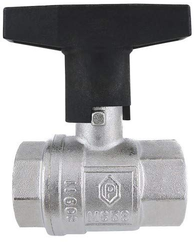 ISO Heizungs-Kugelhahn 1 1/4 Zoll DN 32 PN 25 mit T-Griff und langem Schaft zum Isolieren - Kugelhahn-Absperrung speziell für isolierte parallel verlegte Leitungen