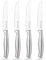 AMUSHOME Steak Knives Set of 4 – Stainless Steel Steak Knife with Sharp Serrated Edge & Ergonomic Non-Slip Handle, Rust-Free & Scratch-Resistant