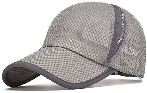 Herren Kappe Hut Unisex Summer Breathable Golf Cap Hut Für Frauen Männer Mesh Cap Hut Männer Sport Hat-Light_Grey