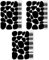 12 Blatt/240 Stück schwarze Punkte unregelmäßige Polka Dot Aufkleber Schwarz Wandaufkleber für Kinder Polka Dot Wandaufkleber (1,5 bis 5 cm) Dalmatiner Tapete Wohnzimmer Wandaufkleber Packwith®