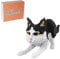 Larcele Mini Building Blocks Animal Set, DIY Micro 3D Building Toy Bricks,1390 pcs KLJM-05 (Black and White Cat)