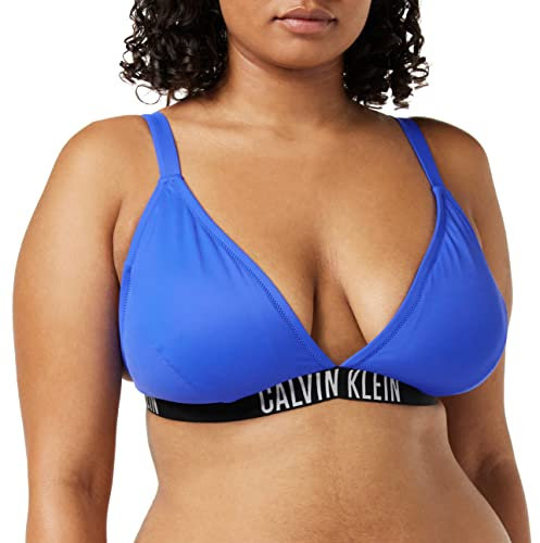 Calvin Klein Triangle-rp-Plus Haut de Bikini, Wild Bluebell, XL Femme
