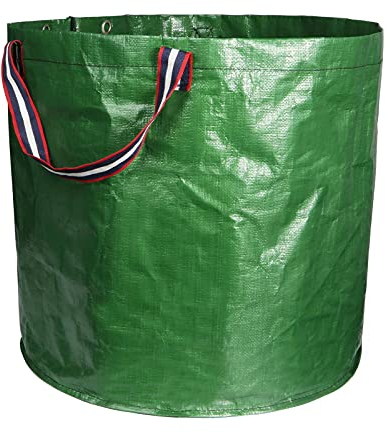 Sacs de Jardinage 120 Litres Sac de Jardin Sac à Déchets de Jardin Sac Poubelle Imperméable Sac de Feuilles Réutilisables Poubelles à Compost Bin Portable Bacs à déchets Sac de Pelouse
