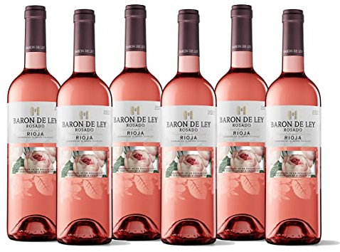 Baron De Ley Rosado, Vino rosado DOC Rioja, Variedad Tempranillo y Garnacha, Fresco y afrutado, Caja 6 botellas, 750 ml