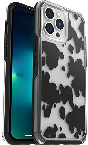 OtterBox Symmetry Clear Case for iPhone 13 Pro Max/iPhone 12 Pro Max, Shockproof, Drop proof, Protective Thin Case, 3x Tested to Military Standard, Cow Print
