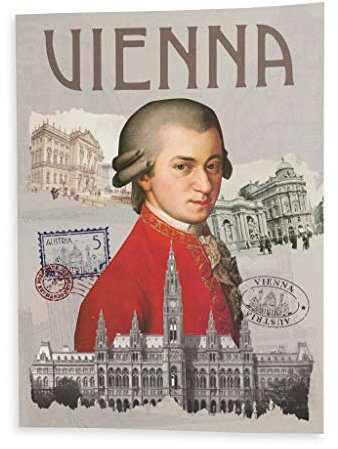 Fabulous Poster Plakat Vienna Collage Wien Reisen Österreich Mozart