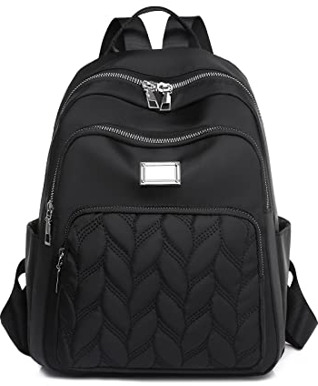 Taoyoule Rucksack für Frauen Leichte Anti-Diebstahl Mini Rucksack Geldbörse Casual Reise Daypack Schule Umhängetasche, Schwarz