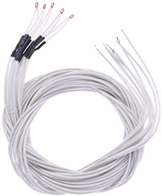 PLAFOPE 5st Sensoren Thermistor Drucker Ntc-temperatursensor Weiß Hitzeempfindlich 100.000