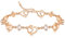 Cosie Lily Bracciale Donna Argento 925 Bracciale Cuore Placcati Oro Rosa Mamma Gioielli Regalo Idea Compleanno Festa Della Mamma Compleanno Anniversario Valentin's Day
