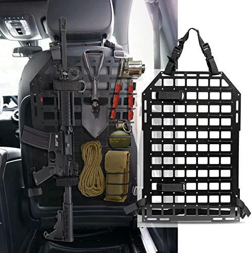 OEMASSIVE Rigid Molle Panel for Vehicles, Tactical Seat Back Organizer Car Organizers and Storage Back Seat Truck Gun Rack 21.3*14.2