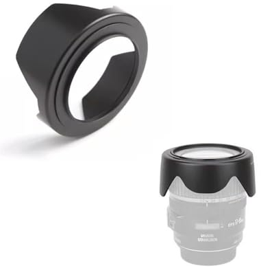 Camera Lens 52mm Reversible Tulip Flower Lens Hood For Nikon Z50, Zfc Camera With Nikon NIKKOR Z 24-50mm f/4-6.3 Lens