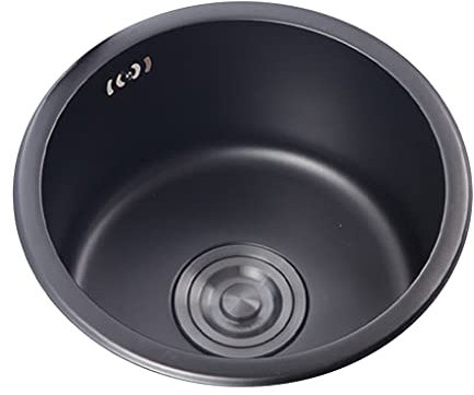 Fregadero Cocina Fregadero de acero inoxidable con grifo extraíble Fregadero de acero inoxidable engrosado 304 gris oscuro Fregadero de preparación de cocina Instalación empotrada o bajo montaje