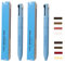 RoseFlower 4 in 1 Make-up-Stift - 2 Stück, 6 Farbe Wasserfester Multifunktions-Schminkstift, Eyeliner & Augenbrauenstift & Lip Liner & Highlighter Stick, Kompakt für das Reisen(#4)