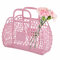 Geschenkkorb Kunststoff Jelly Bags Für Damen Strandtasche Mädchen Wiederverwendbarer Gelee Taschen Mit Griff Für Urlaub, Picknick, Reisen