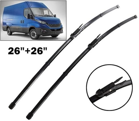 Scheibenwischer LHD Frontwischerblätter for Iveco Daily VI 2014-2019 Windschutzscheibe Windschutzscheibe Frontscheibe 26 + 26